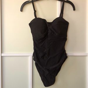 Black one piece swimsuit
